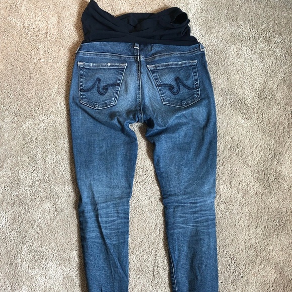 AG distressed skinny maternity jeans - 26R - Picture 3 of 3